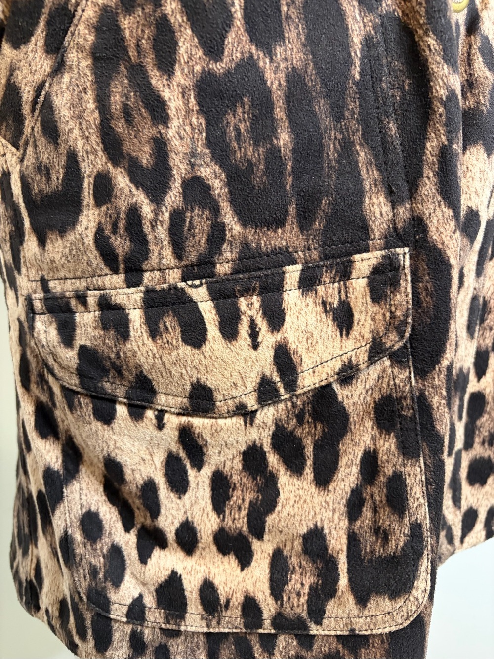 SPANNER Leopard Print & Brown Reversible Utility Vest 100% Cotton SIZE MEDIUM - Picture 4 of 13